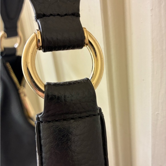 Michael Kors Dark Leather Hobo Bag - Picture 3 of 16